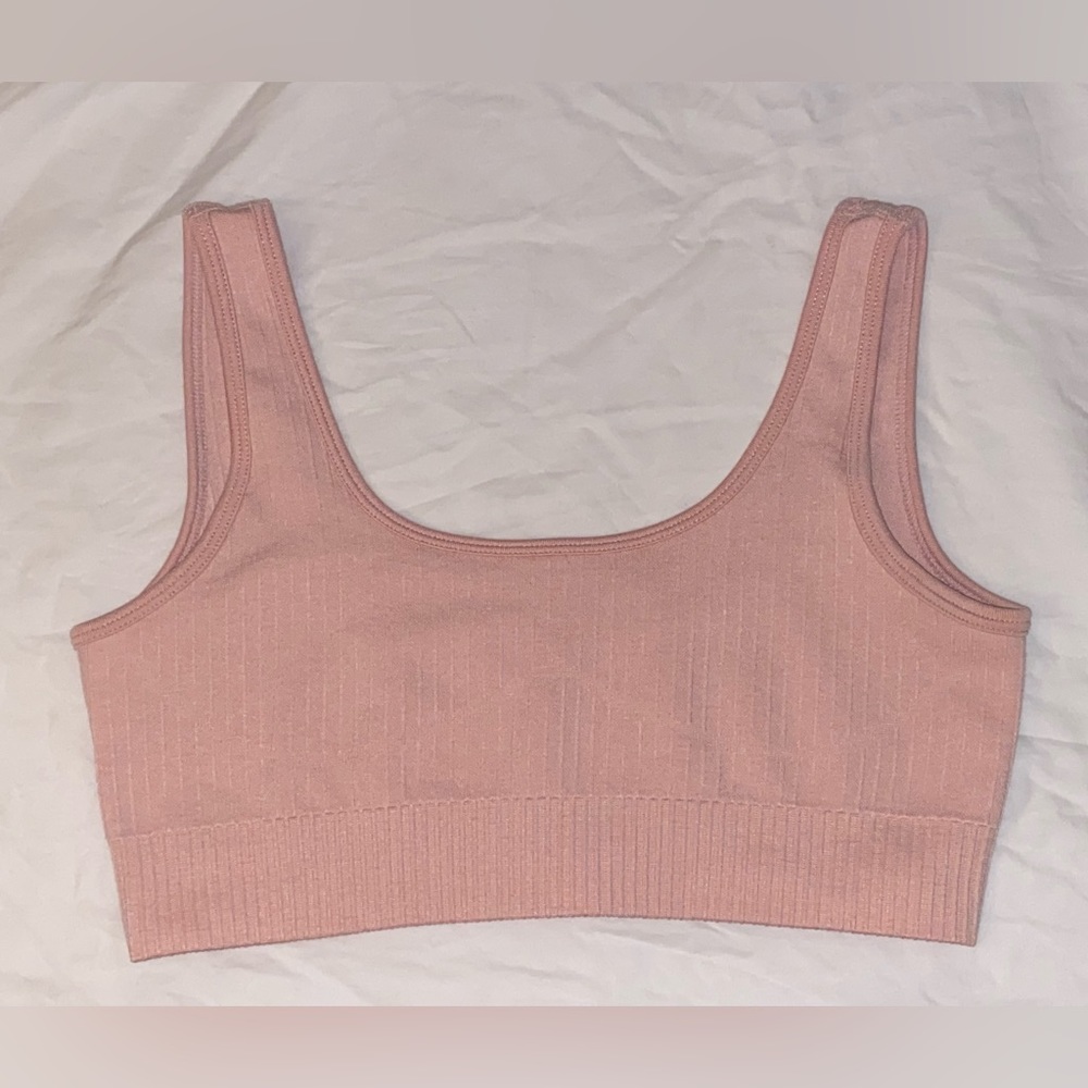Small Light Pastel Pink Sports Bra / Yoga Top